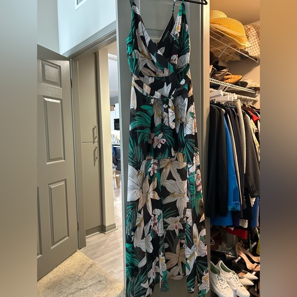 Floral romper with floor length skirt - Picture 2 of 3